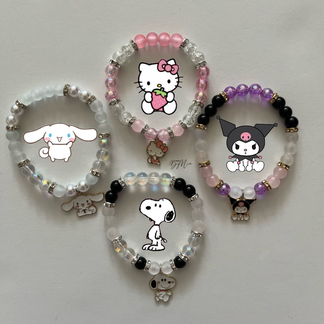 Matching Sanrio Bracelets - set of 4 (ALMOST SOLD OUT)