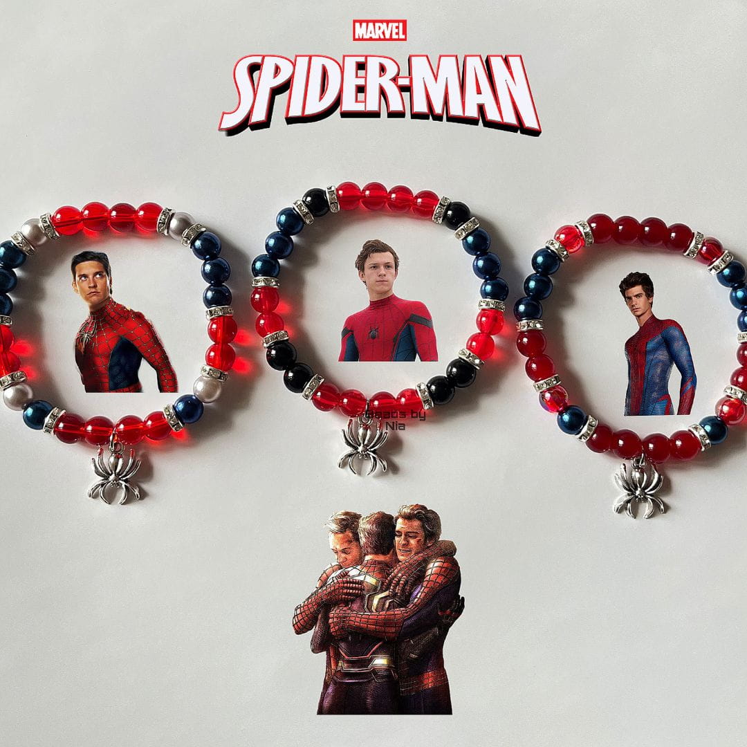 Trio Spiderman Matching Bracelets