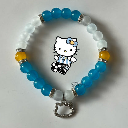 Argentina WorldCup Collection - Spiderman & Hello Kitty Matching Bracelets