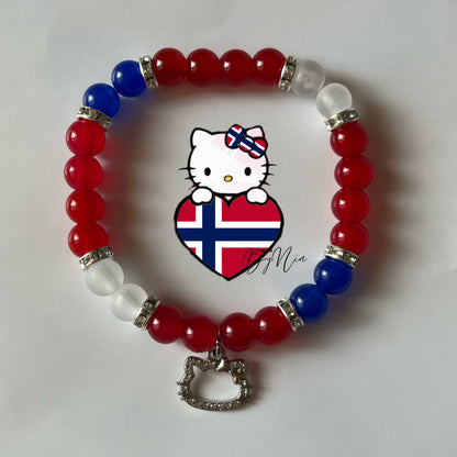Norway World Cup Collection - Spiderman & Hello Kitty Matching Bracelets