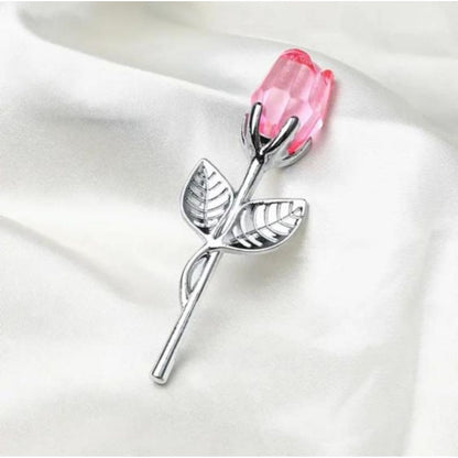 Crystal Glass Rose in Gift Box