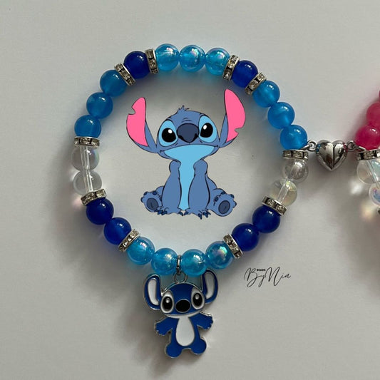 Stitch & Angel Matching Bracelets