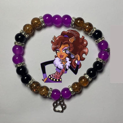 Draculaura & Clawdeen Matching Bracelets