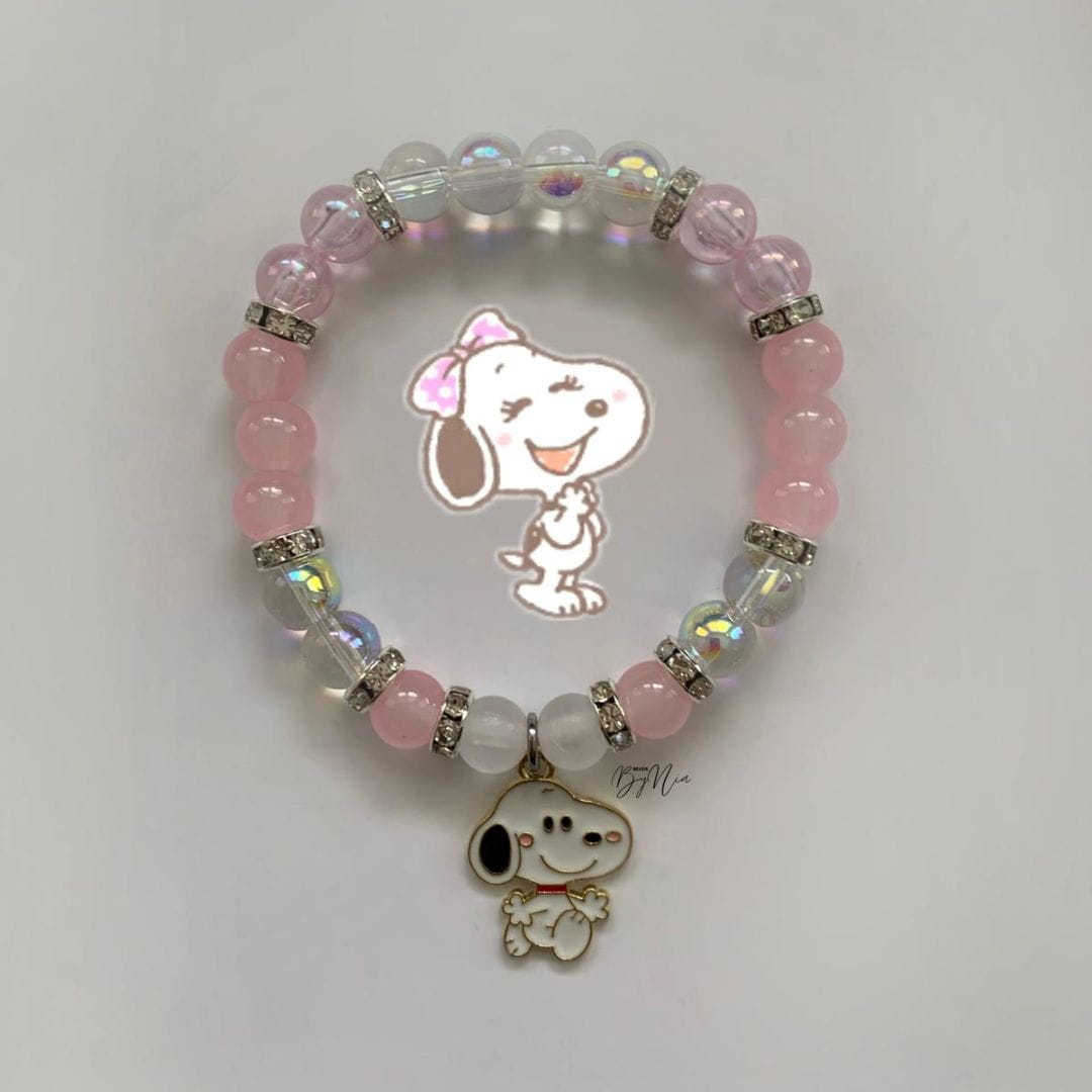 Pink Snoopy Bracelet