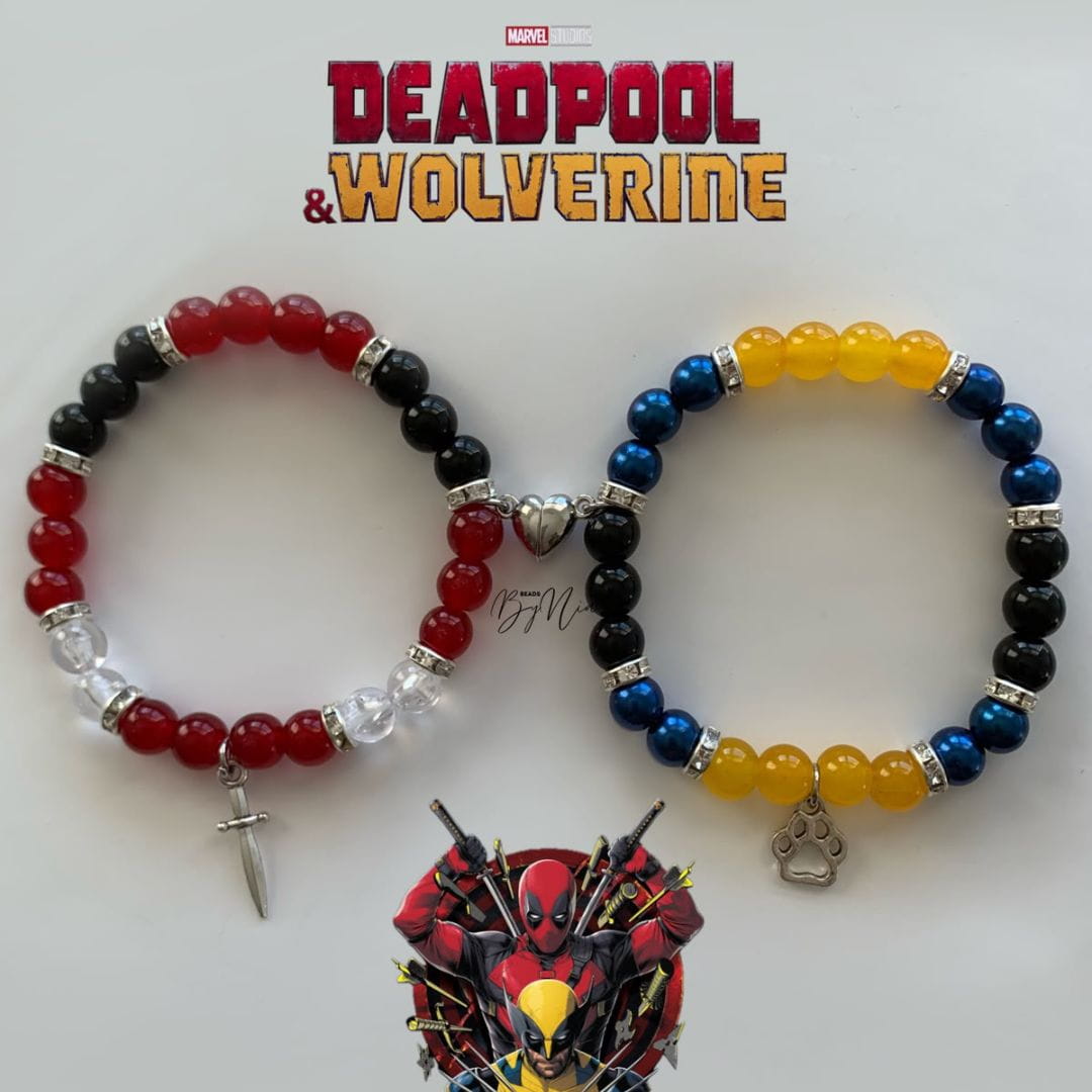 Deadpool & Wolverine Matching Bracelets