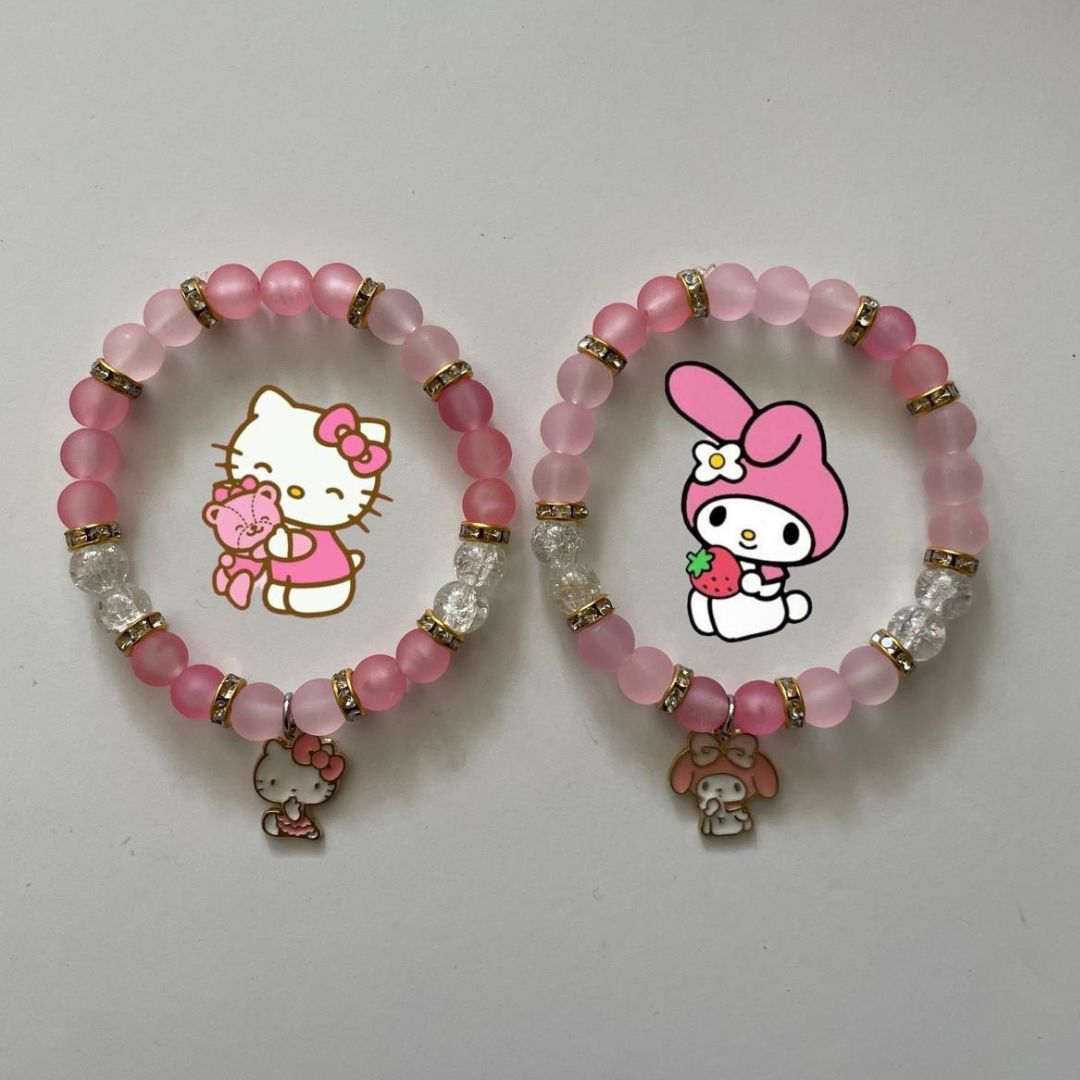 My Melody and Hello Kitty Matching Bracelets