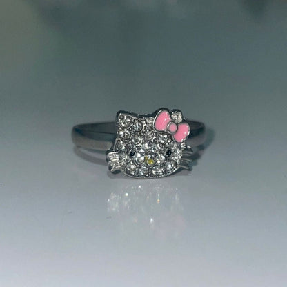 Hello Kitty And Spiderman Rings