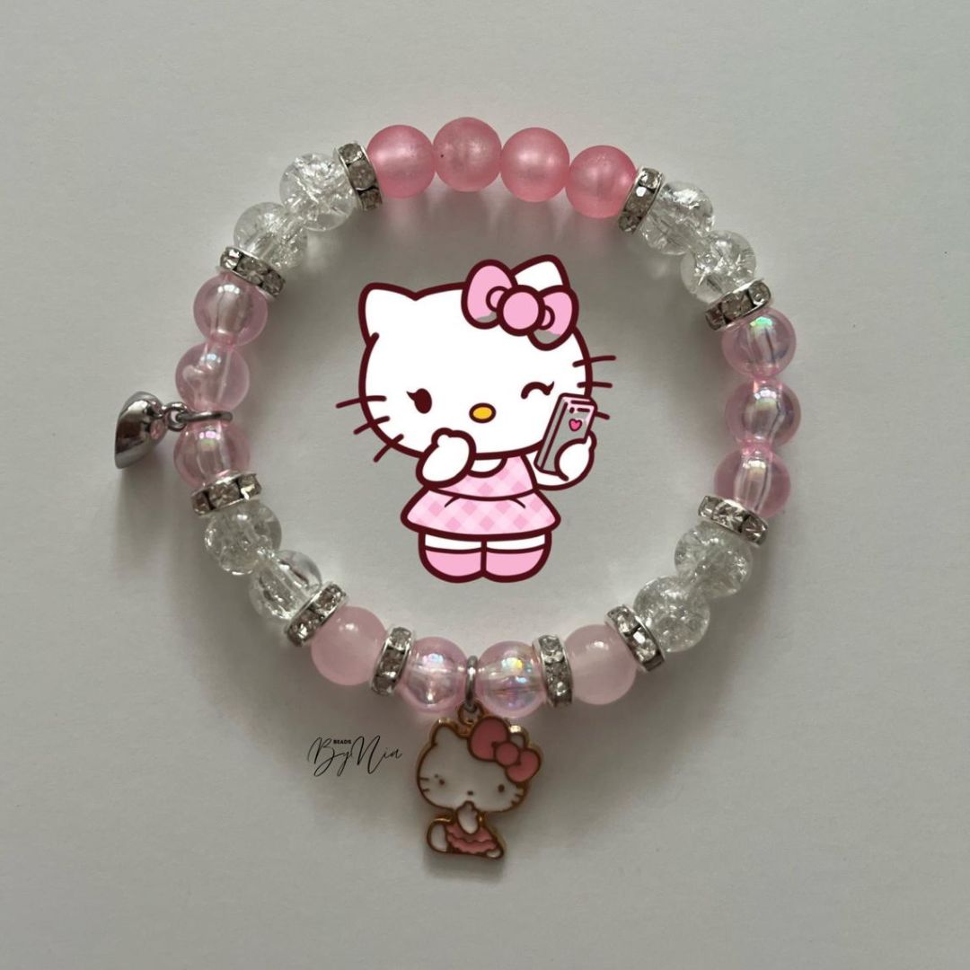 Matching Snoopy & Hello Kitty Bracelets