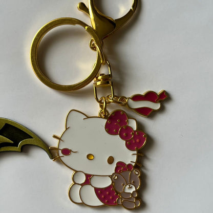 Batman & Hello Kitty Matching keychains