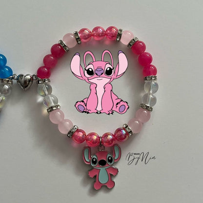 Stitch & Angel Matching Bracelets