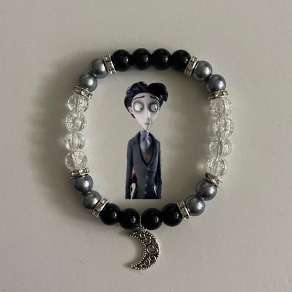 Emily and Victor couples bracelet set close-up — Beads by Nia