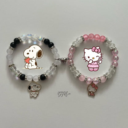 Matching Snoopy & Hello Kitty Bracelets - Available on Pre-order!
