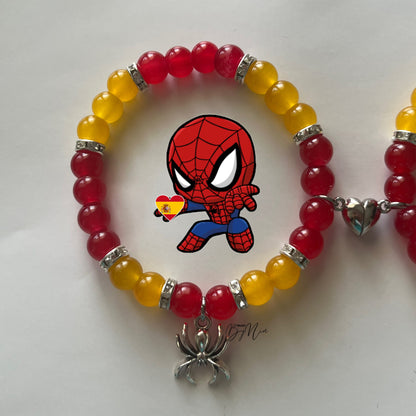 Spain WorldCup Collection - Spiderman & Hello Kitty Matching Bracelets