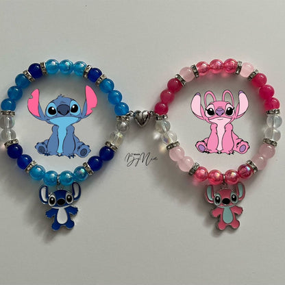 Stitch & Angel Matching Bracelets