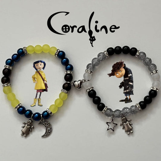 Coraline & Wybie Matching Bracelets