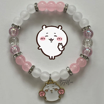 Chiikawa anime matching bracelet pair — Beads by Nia