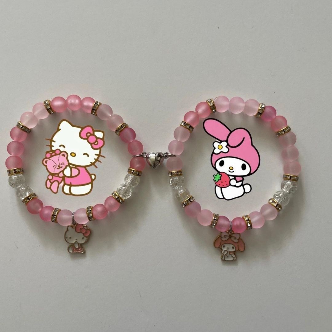 My Melody and Hello Kitty Matching Bracelets