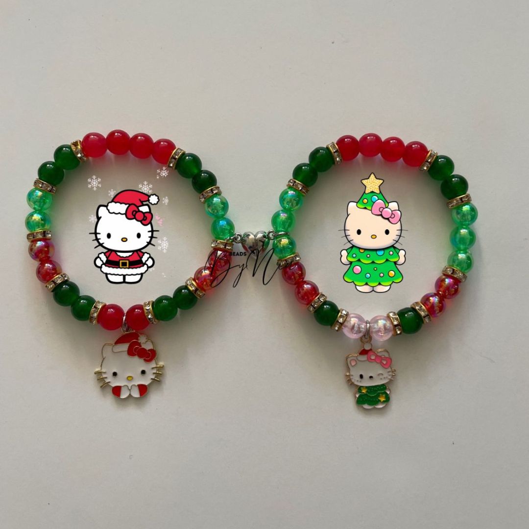 Matching Christmas Hello Kitty Bracelets