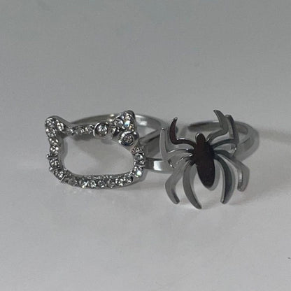 Hello Kitty & Spiderman Ring (Ver-2)