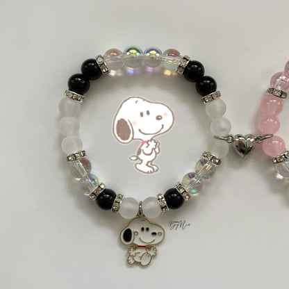 Snoopy Peanuts matching bracelet pair — Beads by Nia
