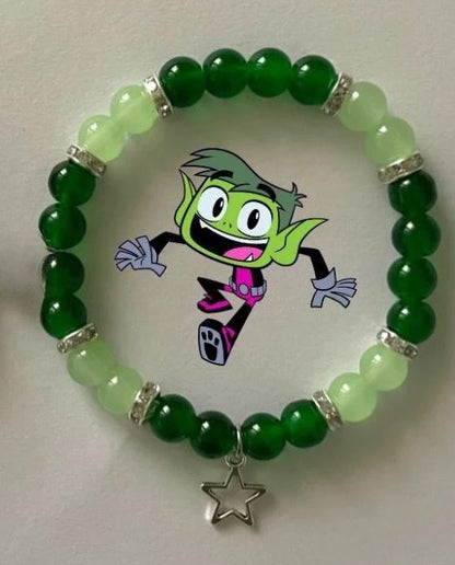 Raven & Beast Boy Matching Bracelets