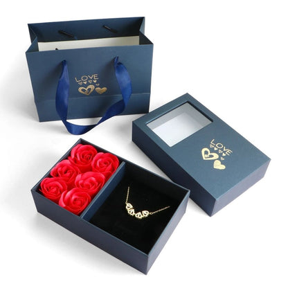 Luck in Love: Clover Heart Necklace - A Symbol of Charm and Connection