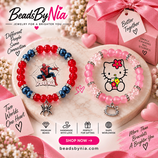 Hello Kitty & Spiderman Matching Bracelets