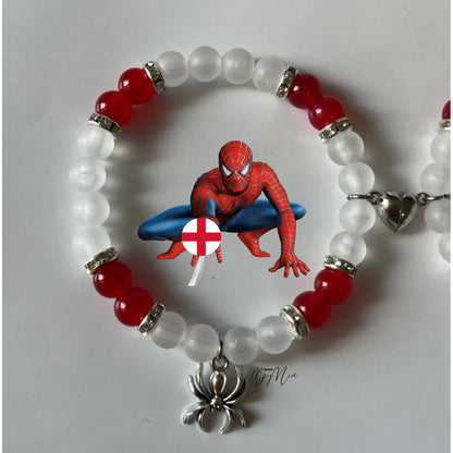 England WorldCup Collection - Spiderman & Hello Kitty Matching Bracelets