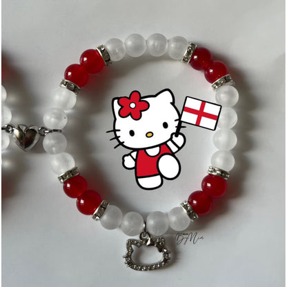 England WorldCup Collection - Spiderman & Hello Kitty Matching Bracelets