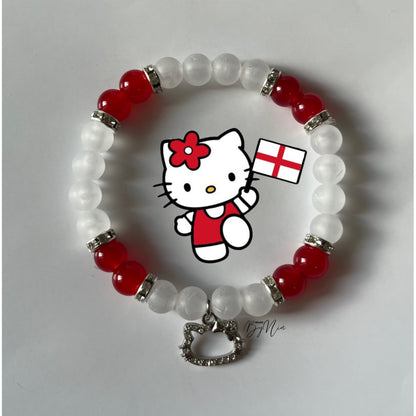 England WorldCup Collection - Spiderman & Hello Kitty Matching Bracelets