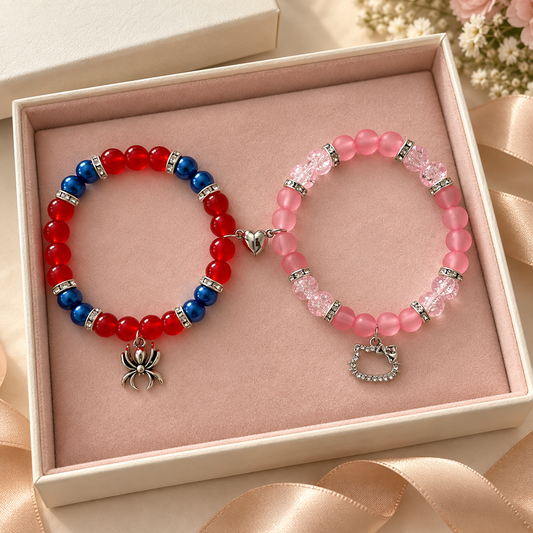 Hello Kitty & Spiderman Matching Bracelets