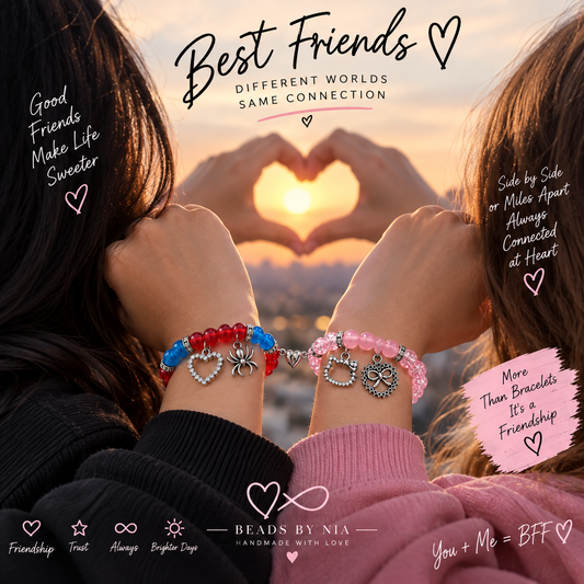 Hello Kitty & Spiderman Valentine's Matching Bracelets