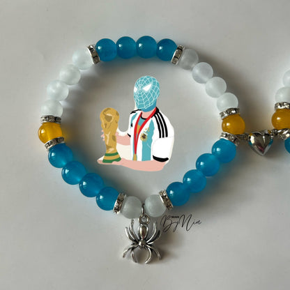 Argentina WorldCup Collection - Spiderman & Hello Kitty Matching Bracelets