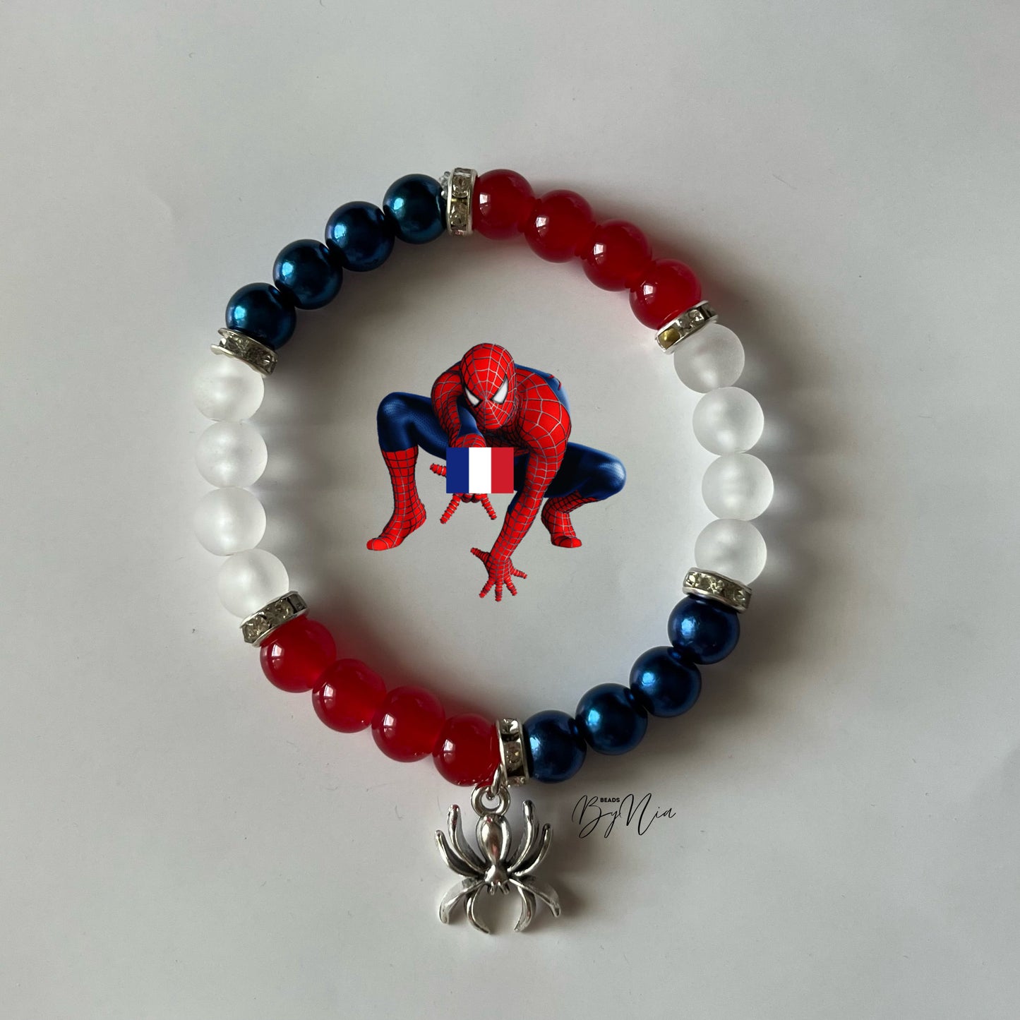 France WorldCup Collection - Spiderman & Hello Kitty Matching Bracelets