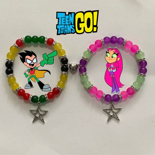 Robin & Starfire Matching Bracelets