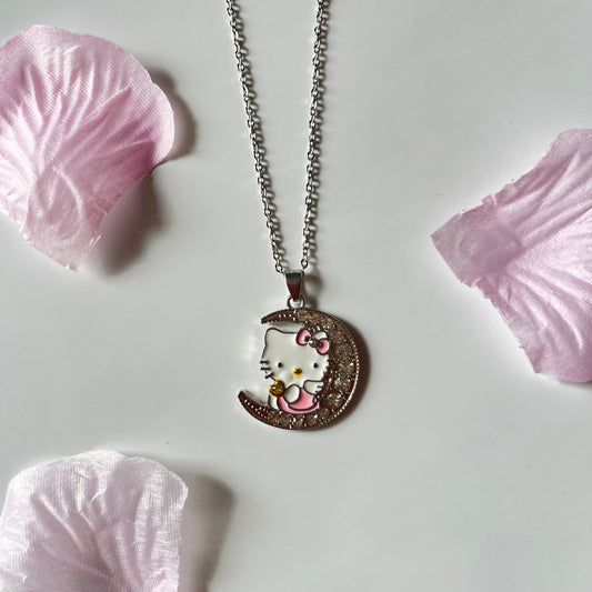 Hello Kitty Necklace - I Love You To The Moon And Back