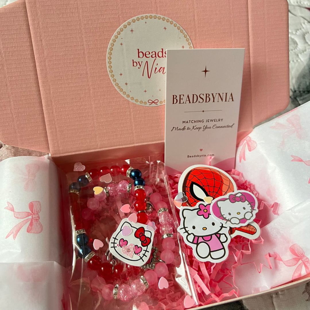 Hello Kitty & Spiderman Matching Bracelets