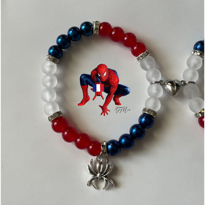 France WorldCup Collection - Spiderman & Hello Kitty Matching Bracelets