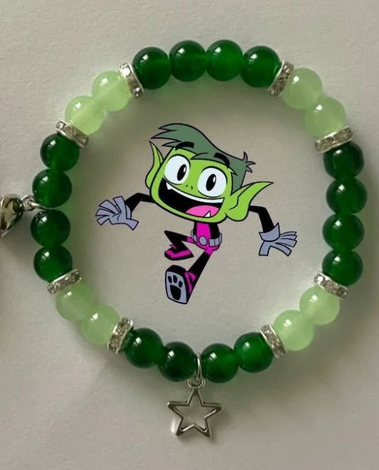 Raven & Beast Boy Matching Bracelets