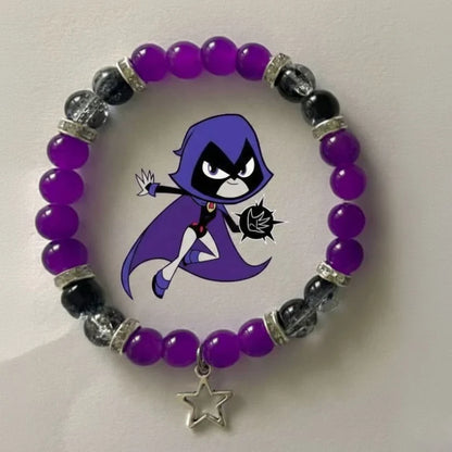 Raven & Beast Boy Matching Bracelets