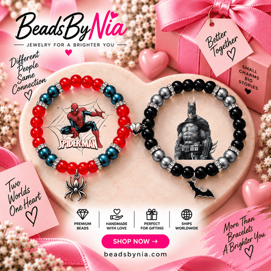 Batman & Spiderman Matching Bracelets