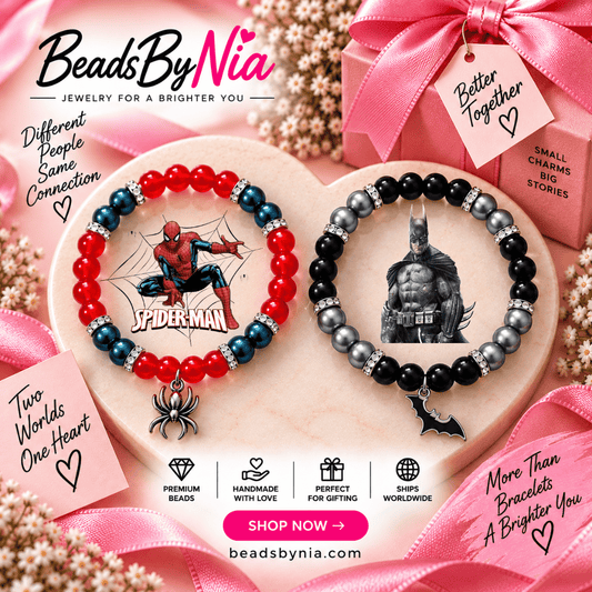 Batman & Spiderman Matching Bracelets