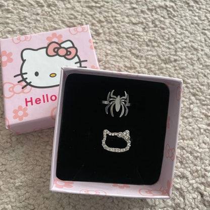 Hello Kitty & Spiderman Ring (Ver-2)