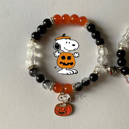 Hello Kitty & Snoopy Halloween Matching Bracelets