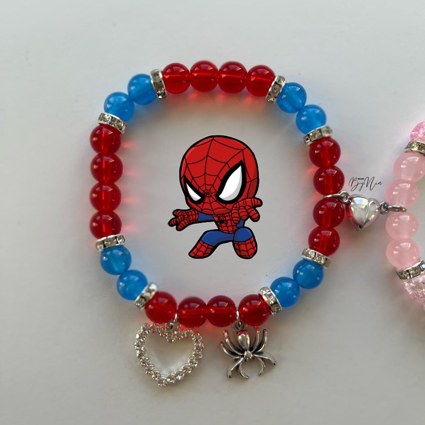 Hello Kitty & Spiderman Valentine's Matching Bracelets