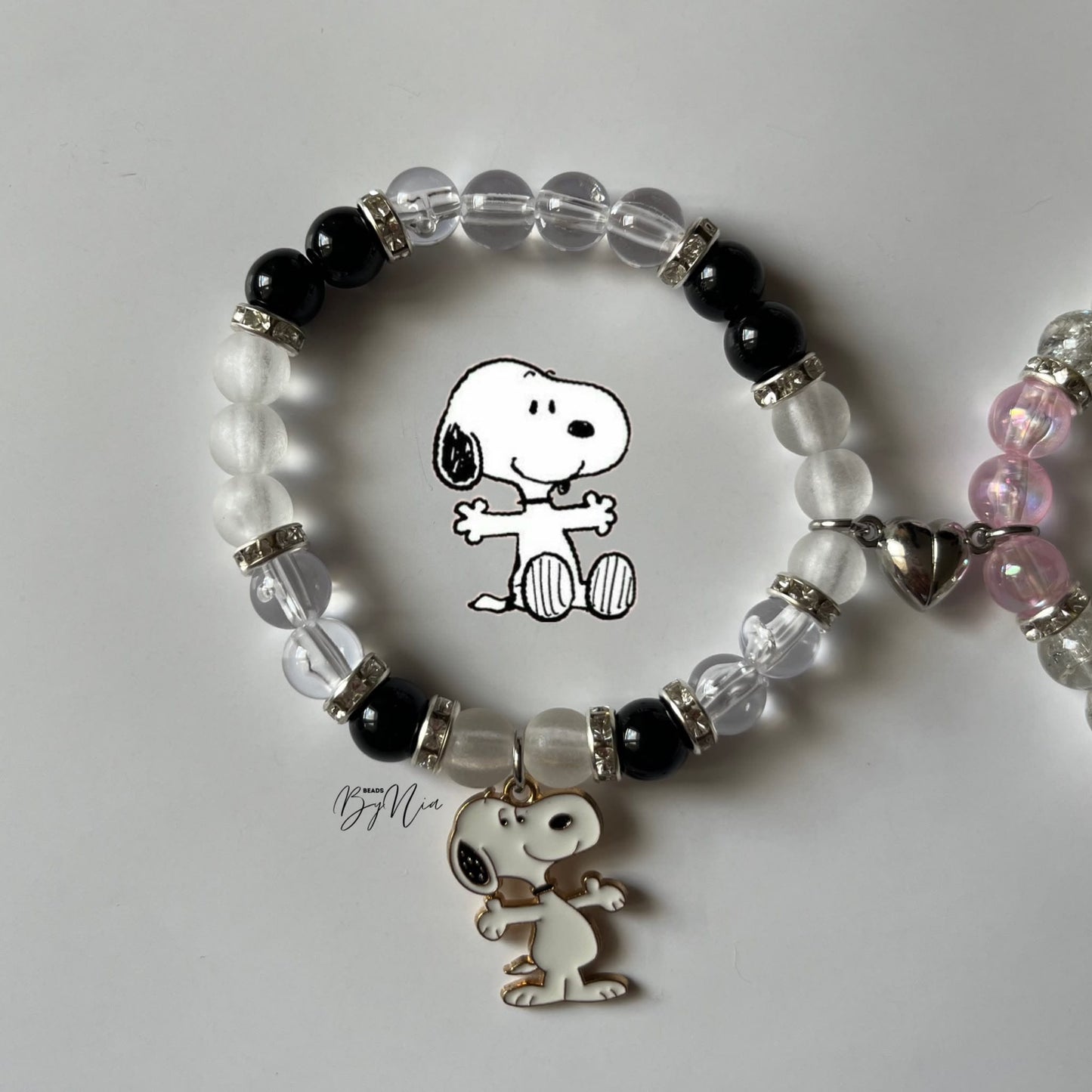 Matching Snoopy & Hello Kitty Bracelets