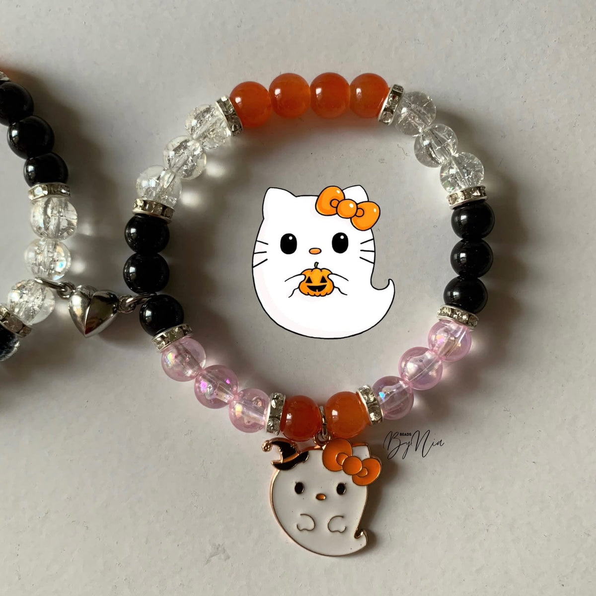 Hello Kitty & Snoopy Halloween Matching Bracelets