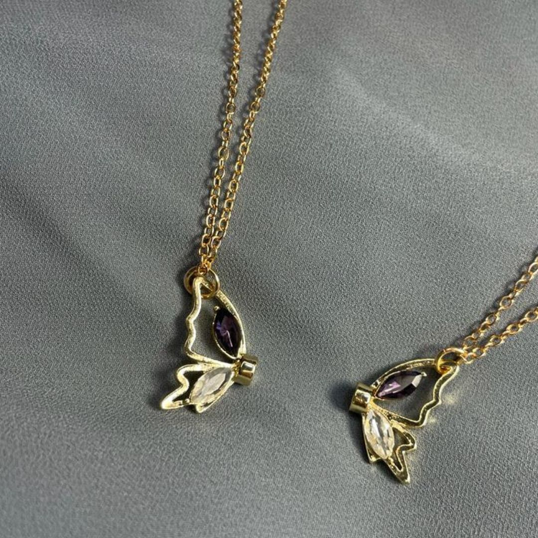 Butterfly Necklaces - Connecting in the middle