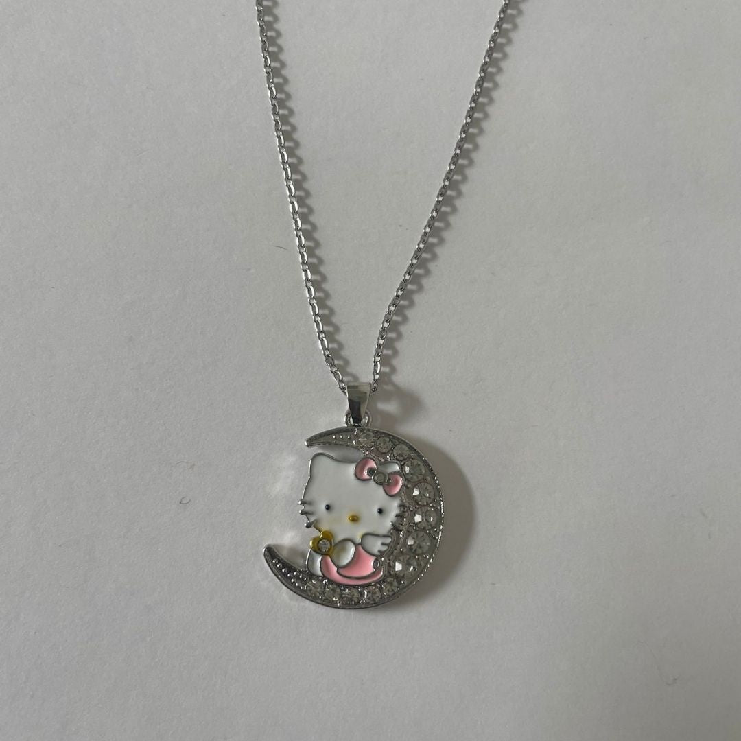 Hello Kitty Necklace - I Love You To The Moon And Back