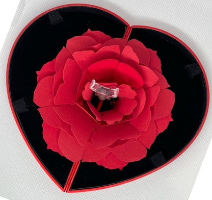 Folding Rose Ring Box – A Romantic Twist for Special Moments